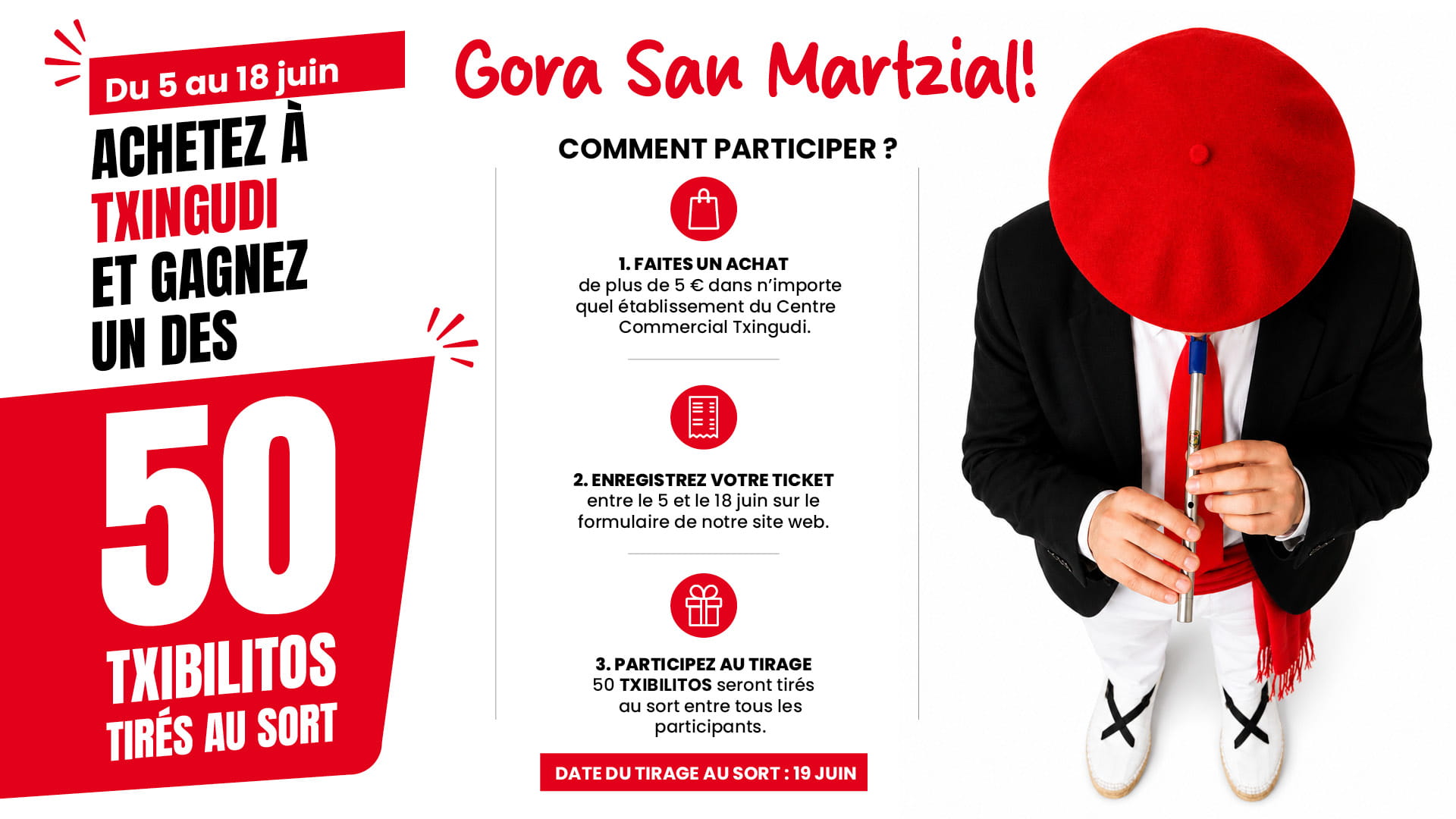 Achetez à Txingudi et repartez avec un Txibilito de San Marcial