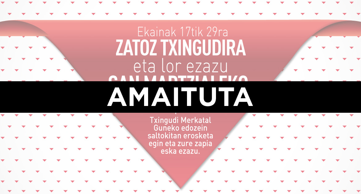 Zatoz Txingudira eta lor ezazu San Martzialeko zapia