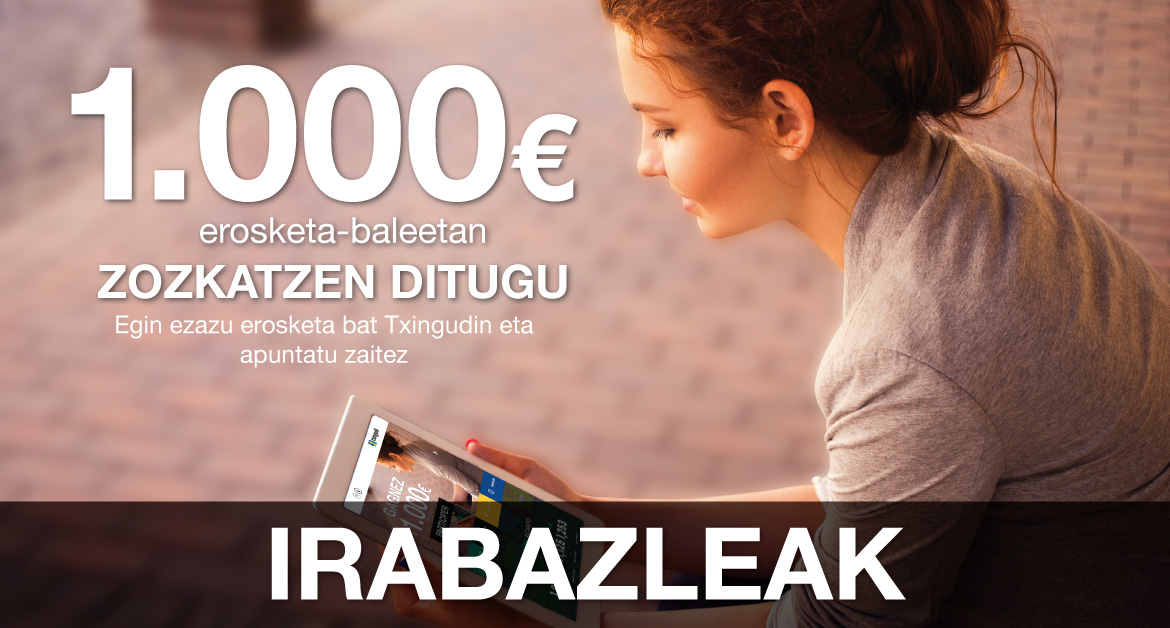 Txingudiren webgune berrian sartu eta irabazi promozioaren irabazleak