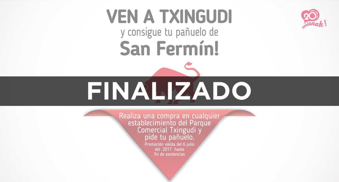 Ven a Txingudi y consigue tu pañuelo de San Fermín!