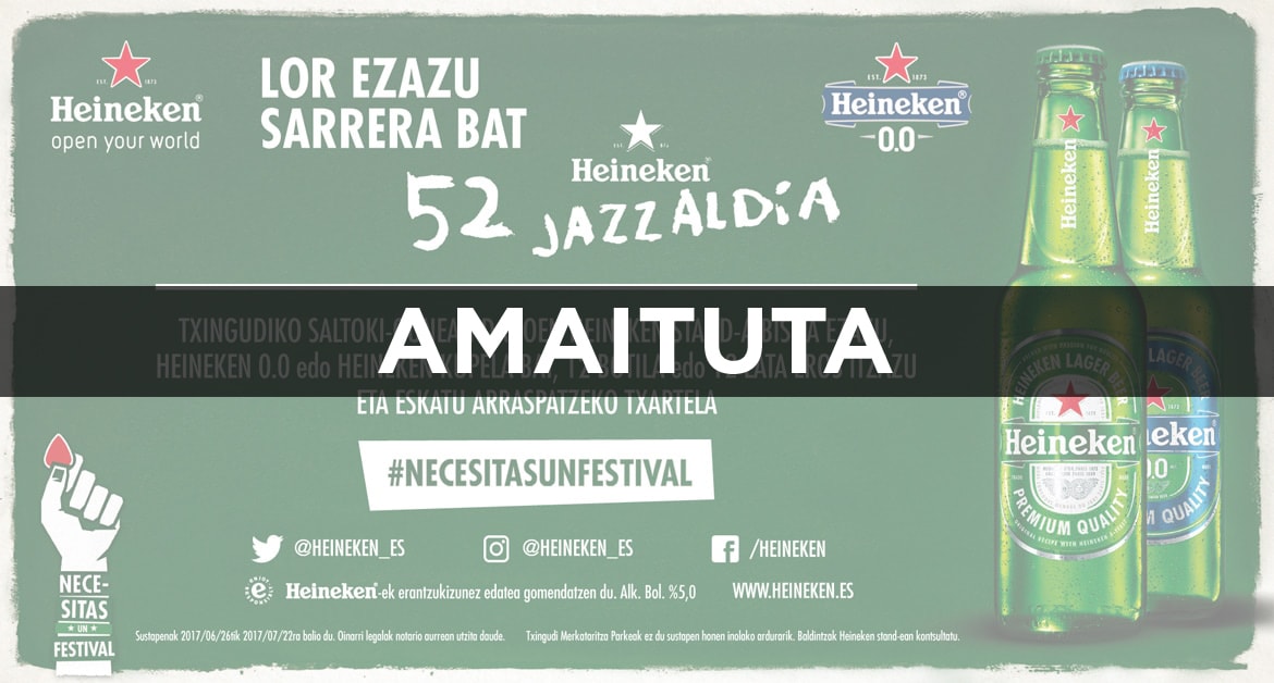 52 Heineken Jazzaldia lor ezazu sarrera bat