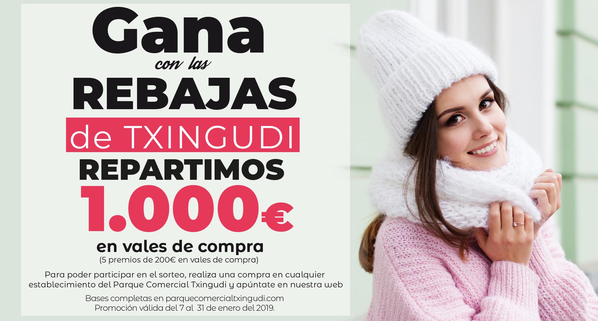 Gana con las rebajas de Txingudi, repartimos 1.000€ en vales de compra