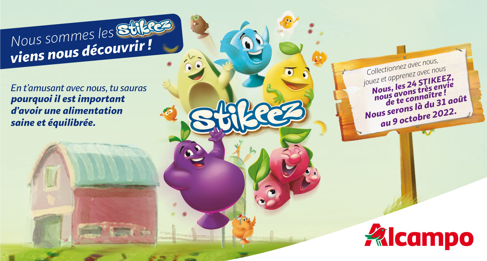 Alcampo lance son Stikeez pour que les petits s