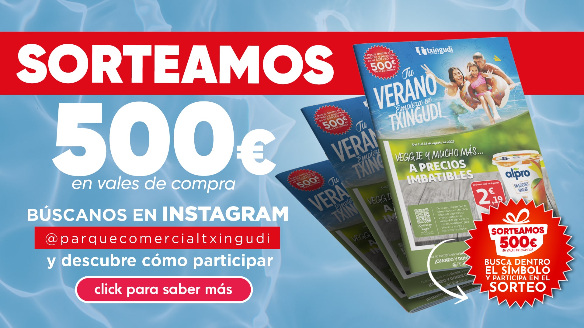 Empieza el verano en Txingudi con un sorteo de 500€ en vales de compra