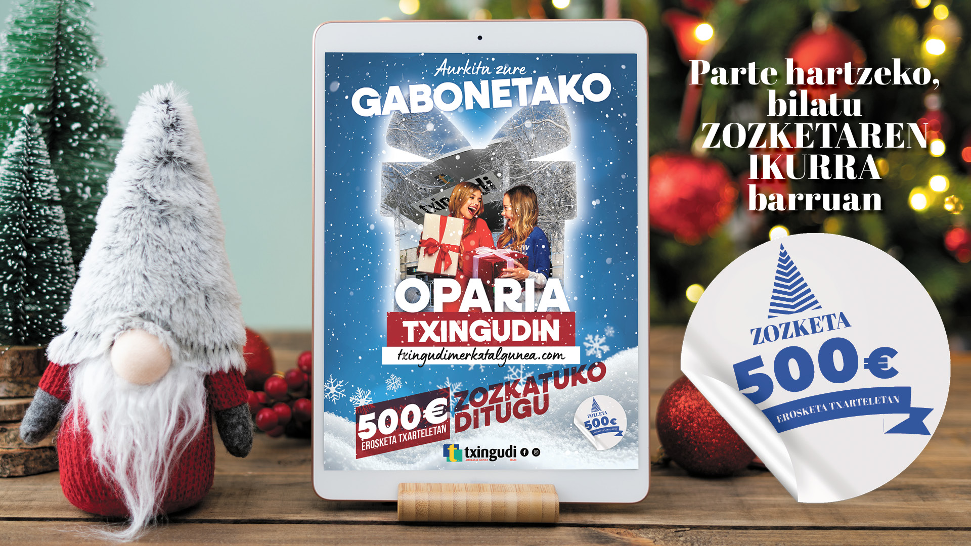Sorteo Folleto Navidad Txingudi 2025 EUS